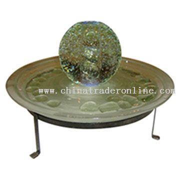 Sphere Ball Glass LED Table Fountain from China
